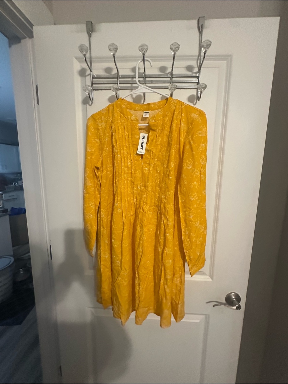 Old Navy Yellow Long-Sleeve Dress